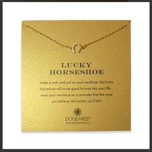 Dogeared Lucky Horseshoe necklace (gold)